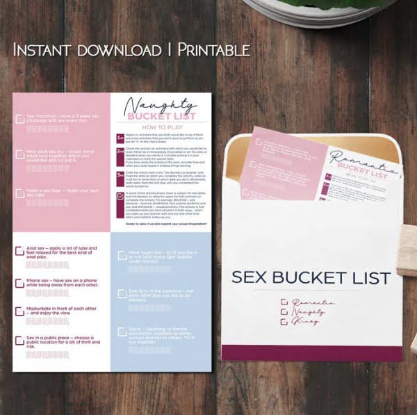 Printable Sex Board Game “sex Memory Game” Download Date Night Idea 4419