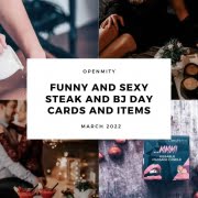 Funny and sexy steak and bj day cards and items